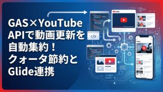 GAS×YouTube自動化！クォータ節約実装術